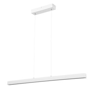 Biała lampa wisząca LED 100 cm z drewna jesionowego L100KB-4K-WEIß wymienny LED wysokość 30-150 cm