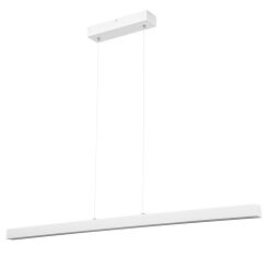 Biała lampa wisząca LED 115cm z drewna jesionowego L115KB-4K-WEIß wymienny LED wysokość 30-150 cm