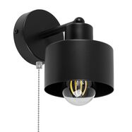 Czarny kinkiet LED z włącznikiem SHWD-OME1010SC jednopunktowy industrialny z metalu