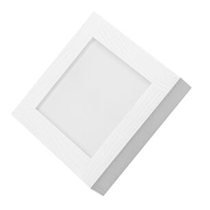 Biały Panel LED z drewna plafon 24W kinkiet lampa ścienna 25x25x5H cm