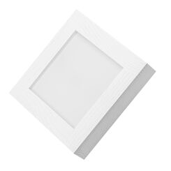 Biały Panel LED z drewna plafon 24W kinkiet lampa ścienna 25x25x5H cm