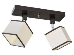 Lampa sufitowa - LALS210DPRw - abażur ECRU PCV - ruchome przeguby