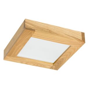 Rustykalny Panel LED z drewna plafon 24W lampa sufitowa 25x25x5H cm