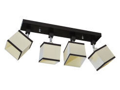 Lampa sufitowa - LALS450DPRs - abażur ECRU PCV - ruchome przeguby