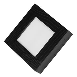 Czarny Panel LED z drewna plafon 18W kinkiet lampa ścienna 20x20x5H cm