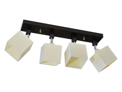 Lampa sufitowa - LALS450DPR - abażur ECRU PCV - ruchome przeguby