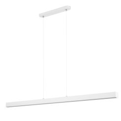 Biała lampa wisząca LED 116cm z metalu W116LED-4K-WEIß wymienny LED wysokość 30-150 cm