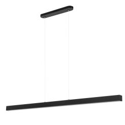 Czarna lampa wisząca LED 116cm z metalu W116LED-4K-SCHWARZ wymienny LED wysokość 30-150 cm