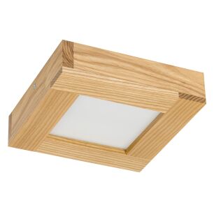 Rustykalny Panel LED z drewna plafon 18W lampa sufitowa 20x20x5H cm