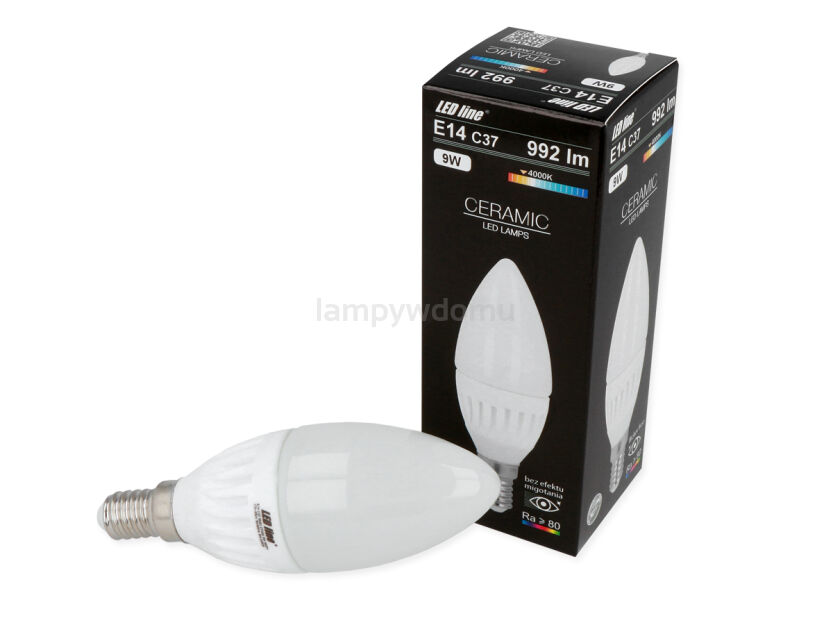 Żarówka LED line E14 C37 170~250V 9W 992lm 4000K biała dzienna 