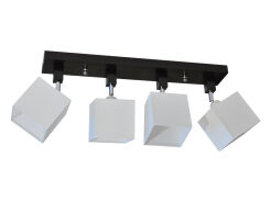 Lampa sufitowa - LALS451DPR - abażur BIAŁY PCV - ruchome przeguby